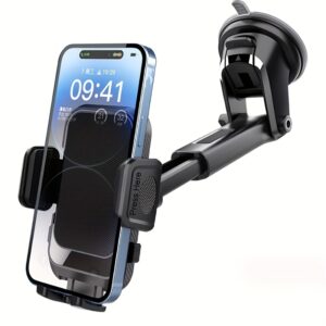 360 degree rotatable dashboard mount with 270 degree swivel head, soft pvc car phone holder